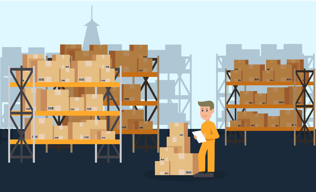 How does ERP help manufacturers efficiently conduct inventory counting?